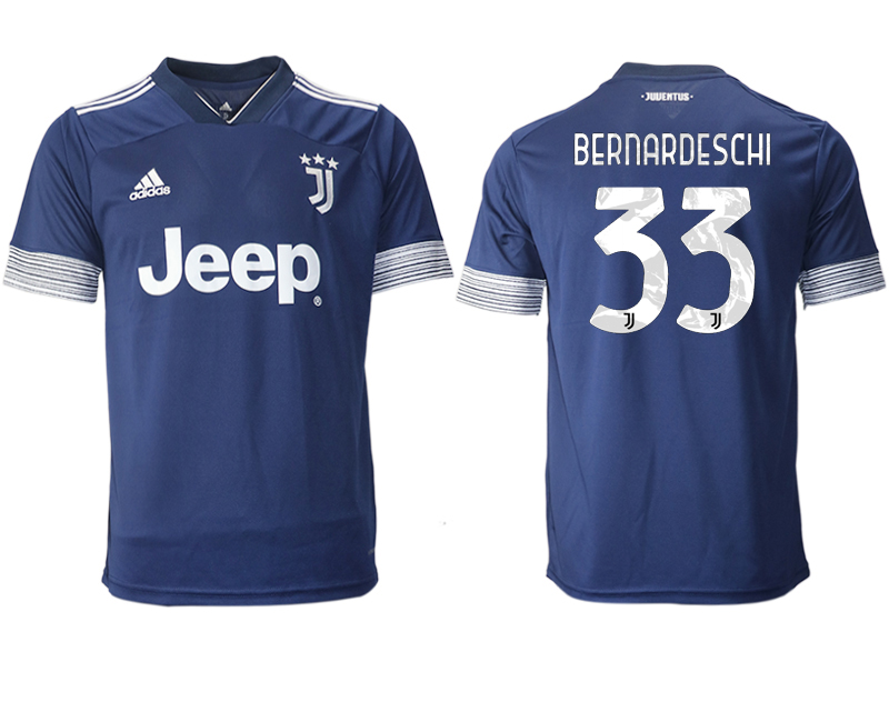 Men 2020-2021 club Juventus away aaa version #33 blue Soccer Jerseys